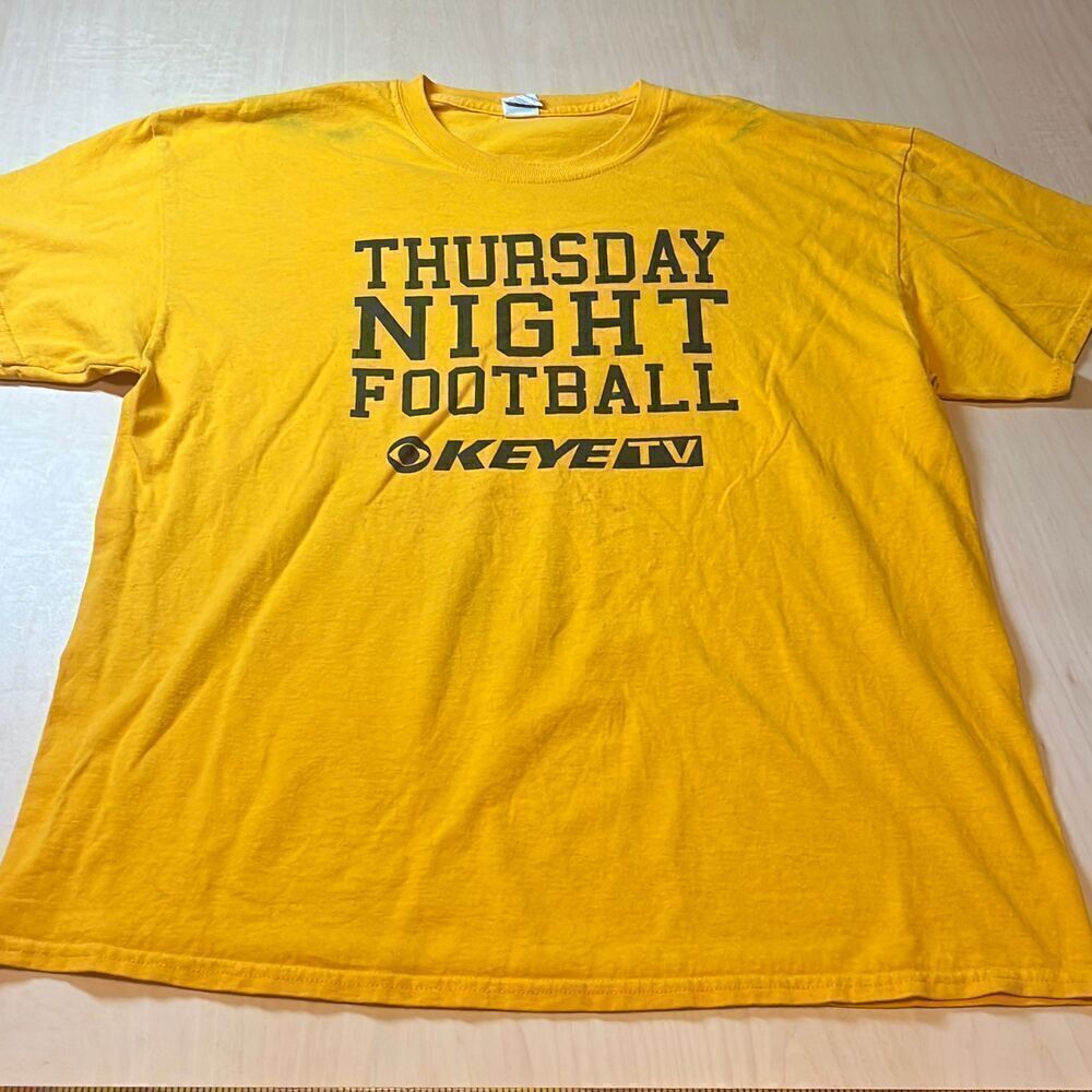 Thursday Night Football KEYE TV Yellow T-Shirt‎ NFL Sports Tee